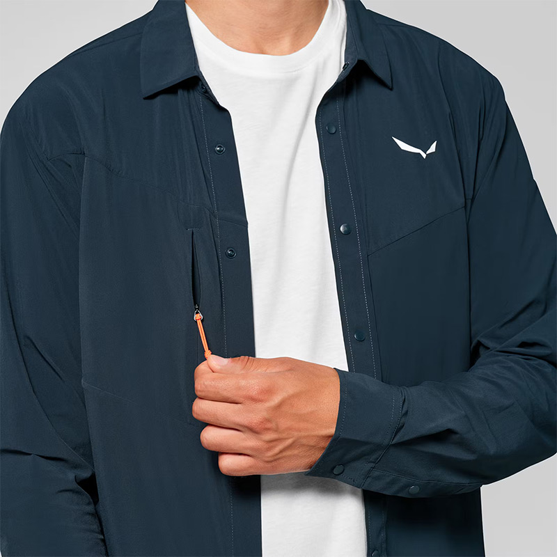Рубашка мужская Salewa PUEZ L/S M SHIRT Blueberry