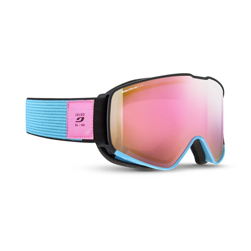Горнолыжная маска  CYRIUS DARK GREY/BLUE REACTIV 1-3 Glare Control+Pink Flach