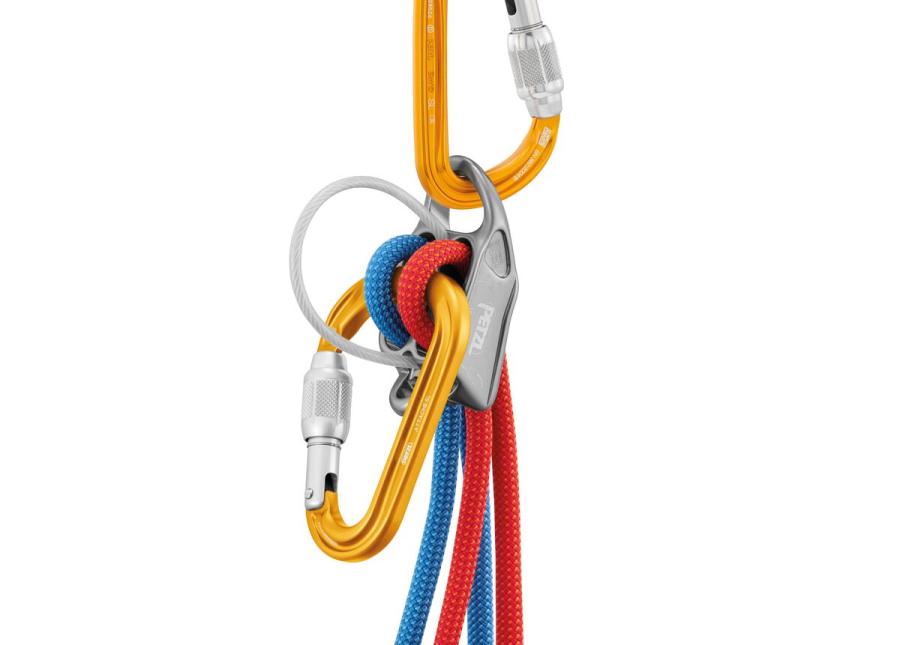Карабин.муфт.PETZL ATTACHE SCREW LOCK Grey