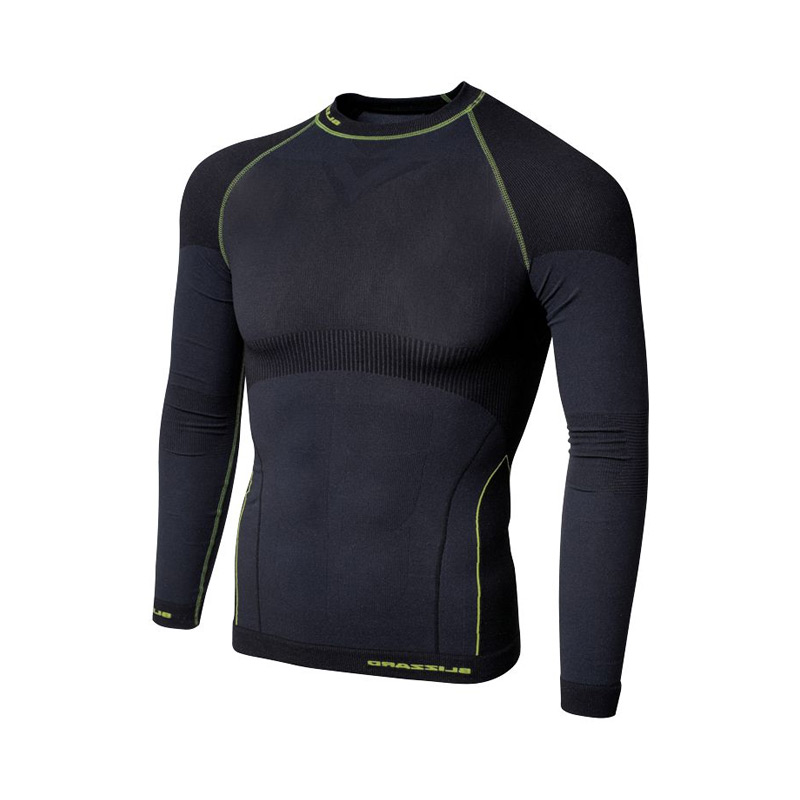 Термобелье мужское верх  BLIZZARD Mens LS Polyamide Anthracite Neon Yellow