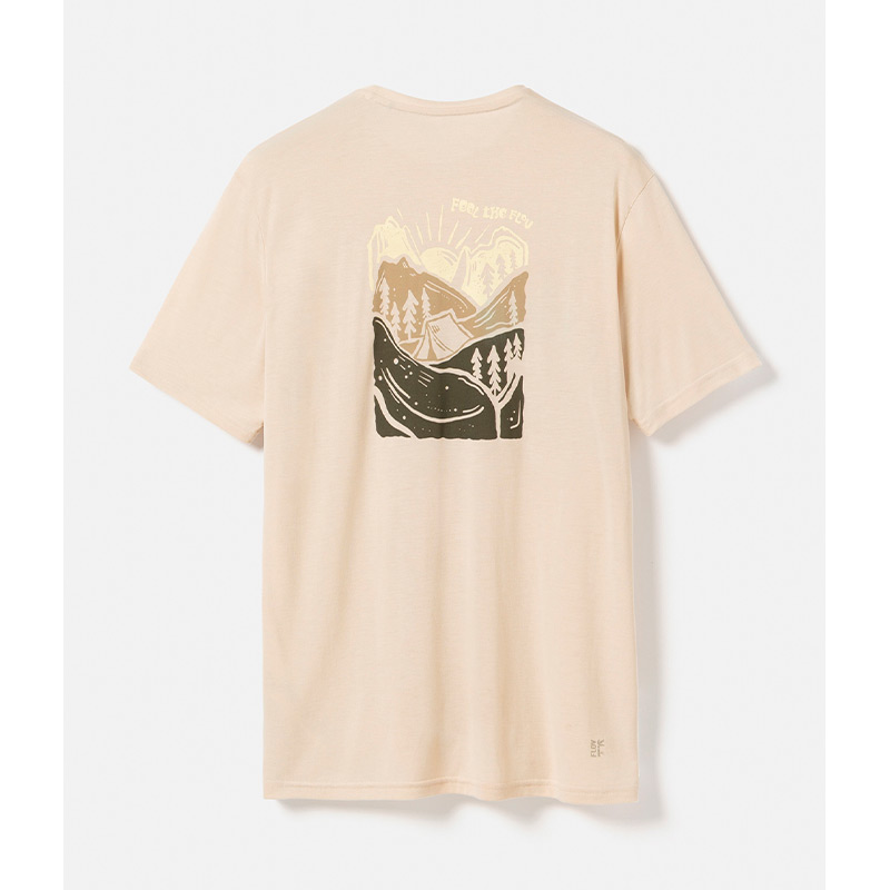 Футболка мужская FLOV MOCU M T-SHIRT White Bamboo
