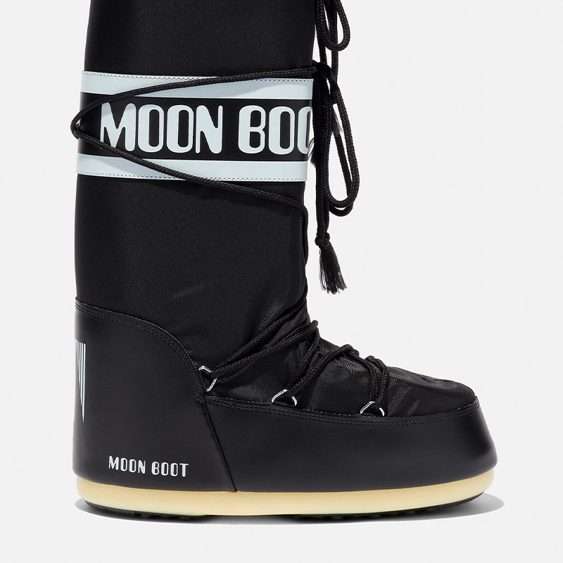 Сапоги женские MOON BOOT ICON NYLON BLACK-WHITE