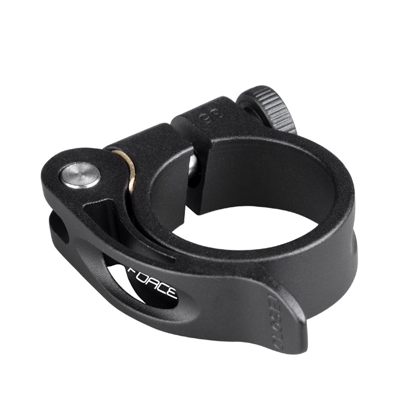 Подседельный зажим seat clamp FORCE C4.4 with QR 34,9mm Al,Matt Black