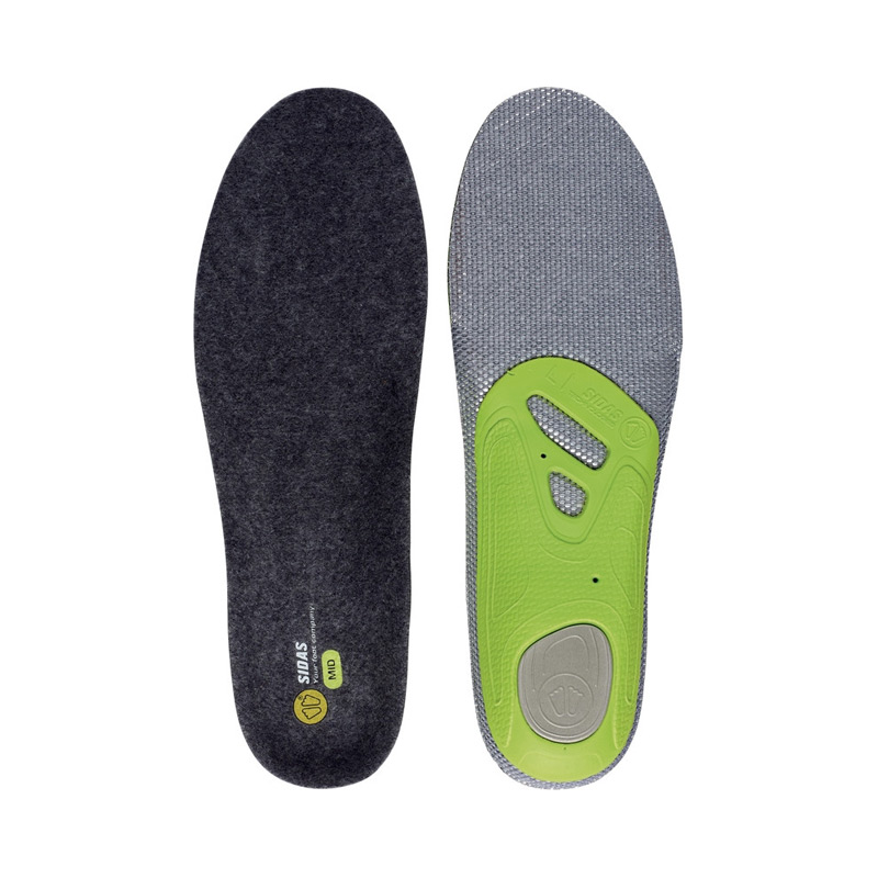 Стелька для обуви меринос средний свод 3 FEET MERINOS MID Серая
