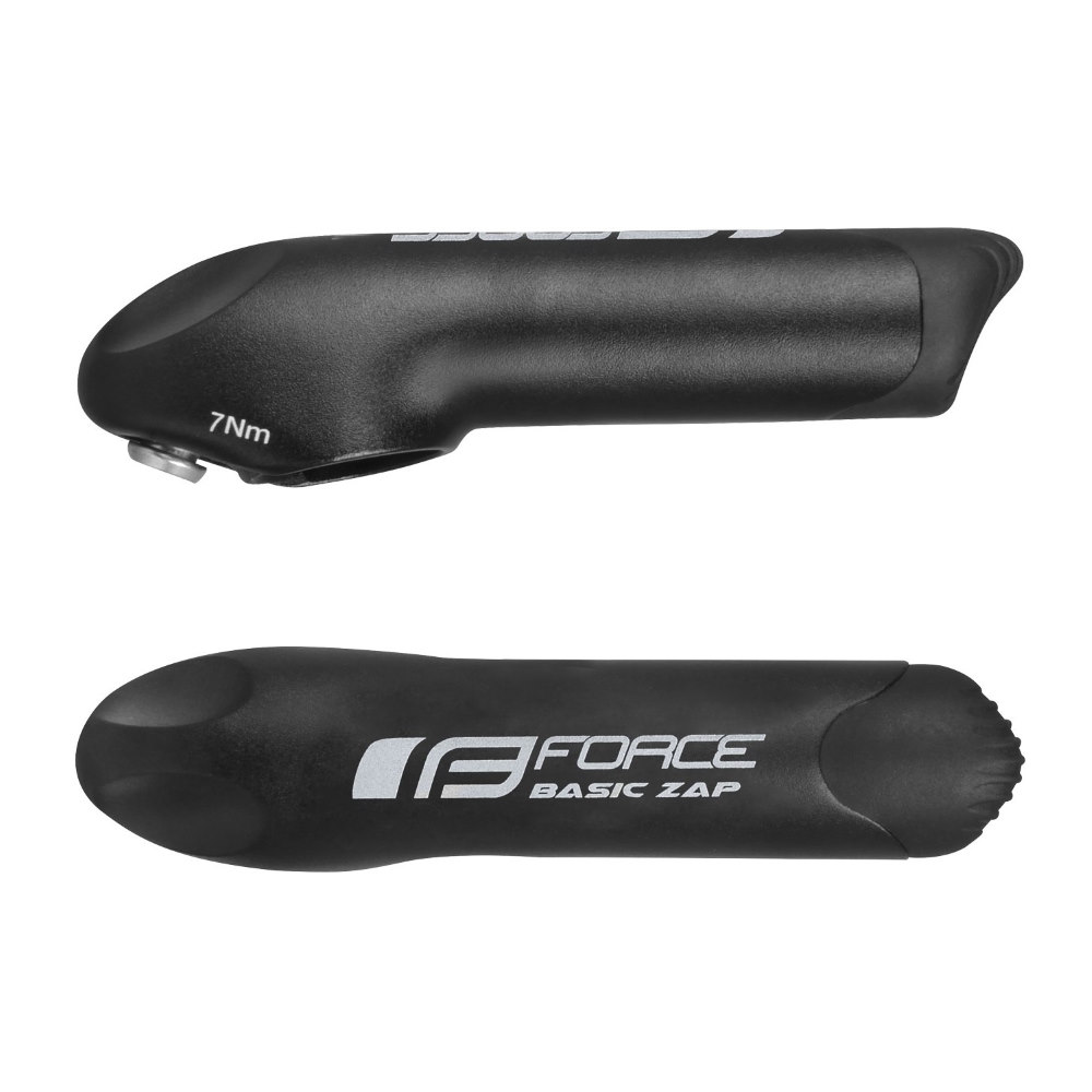 Рога на руль bar ends FORCE ZAP 10,7cm Matt Black