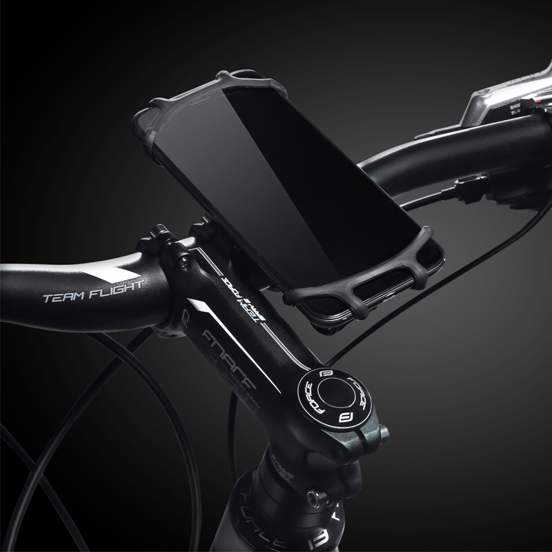 Держатель для телефона holder FORCE for on handlebars Silicone Black