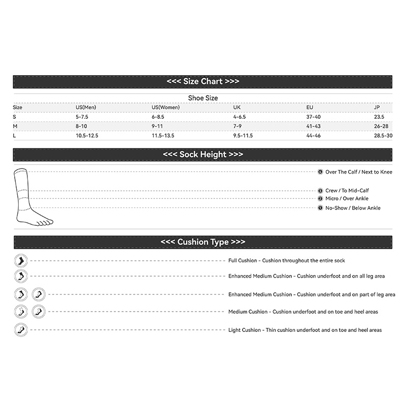 Носки Light weight Crew hiking socks Dark Grey