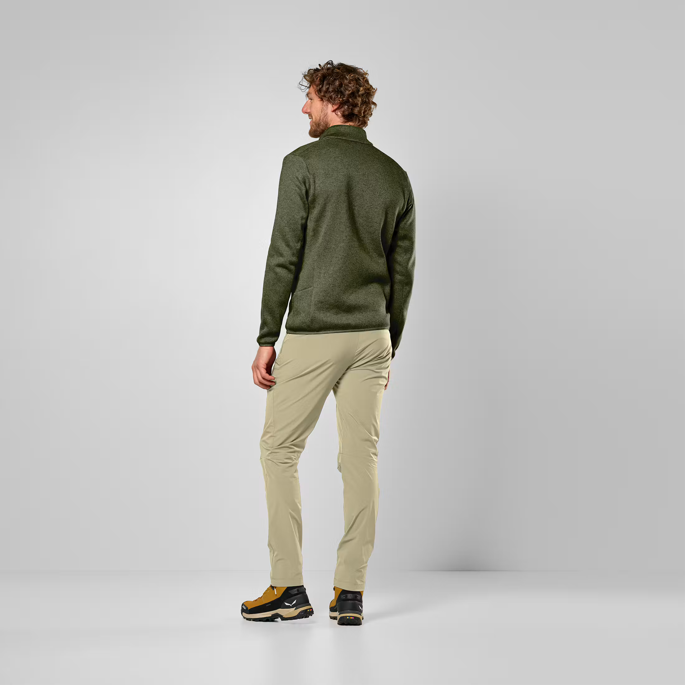 Кофта мужская Salewa PUEZ ROCCA PL M JKT  Dark Olive