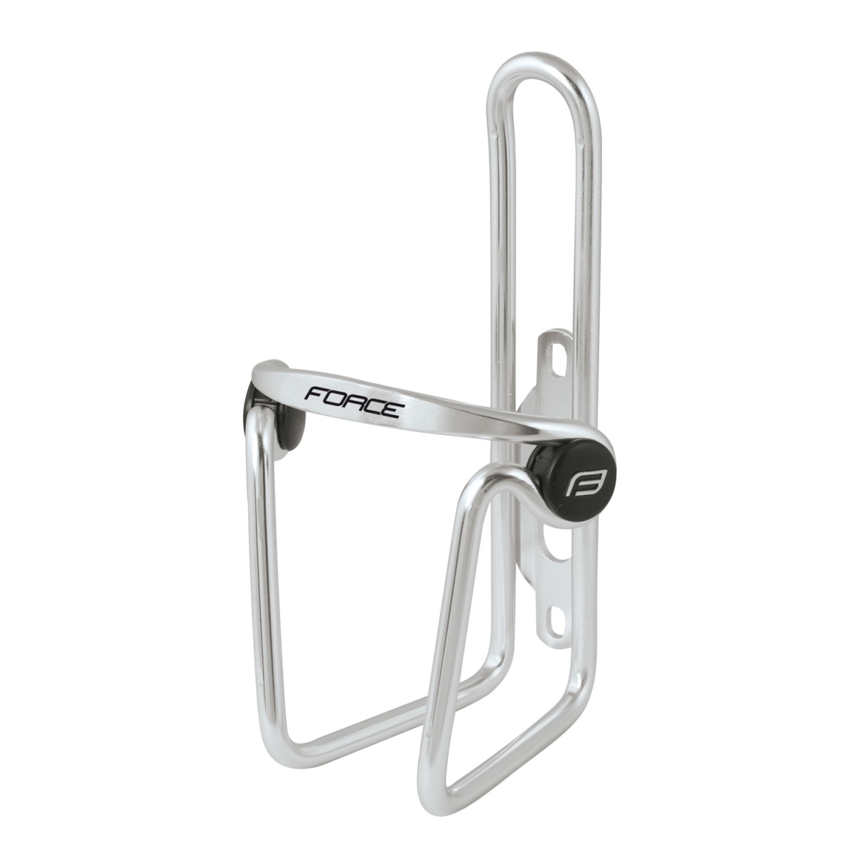 Держатель для велобутыля bottle cage FORCE DOT Al, Glossy Silver