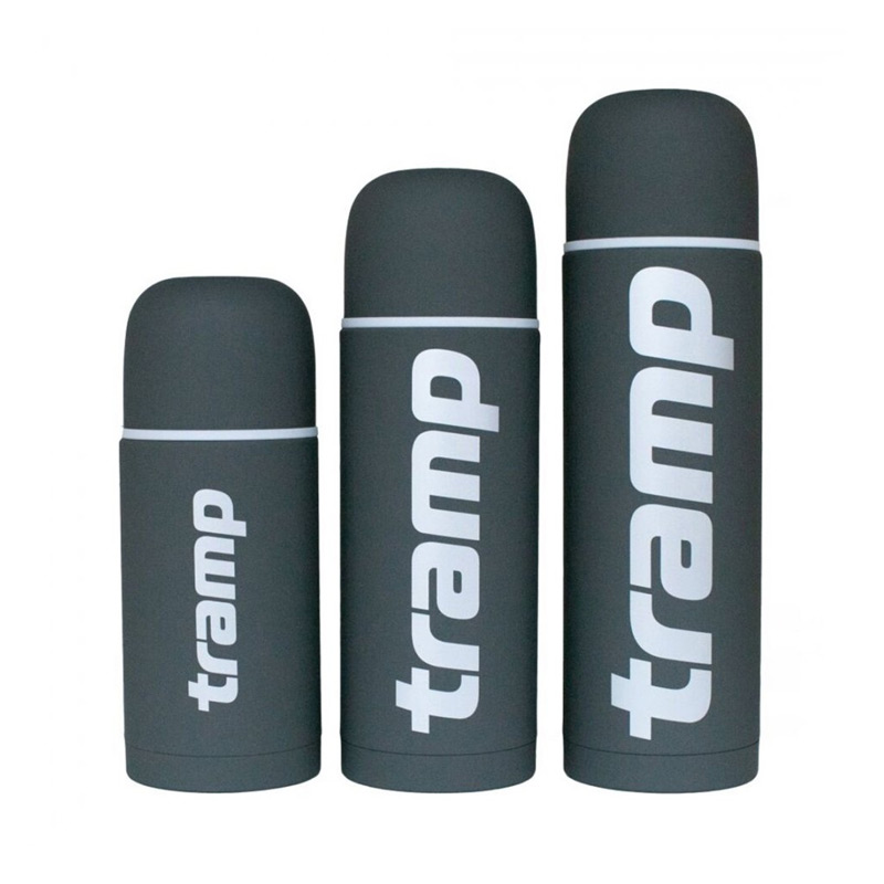 Термос TRAMP Soft Touch 1,0л Серый