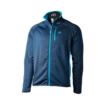 Кофта мужская Mico M Half Neck Full Zip Shirt Warm Control Blu microfibre