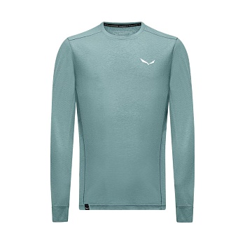 Футболка мужская с рукавом Salewa PUEZ DRY M L/S TEE Willow