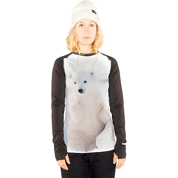 Футболка женская с длинным рукавом  Haven Crewe polar cub
