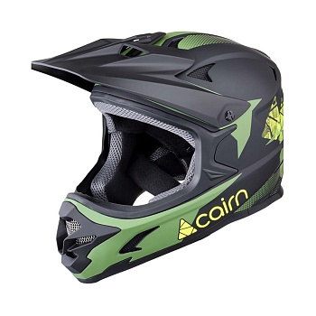 Велосипедный шлем Cairn Fullface X TRACK MAT Black Green Clay