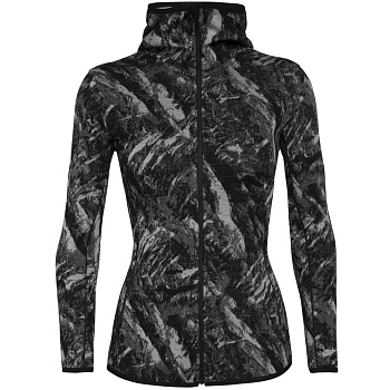 Кофта женская Elemental LS Zip Hood Sweatshirt W 330 Black/JBG Print