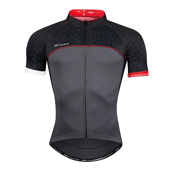 Футболка jersey FORCE FINISHER short sleeves  grey-red