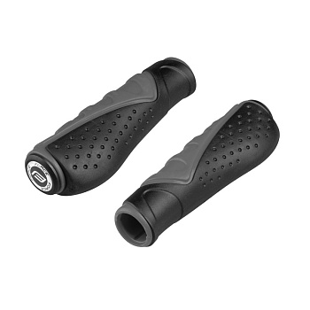 Грипсы FORCE RUBBER shaped Black/Grey Packed