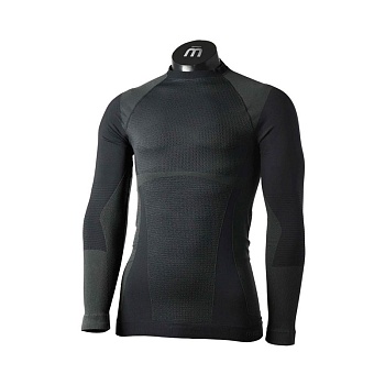 Термобелье мужское верх Mico MLS Round Neck Shirt Warm Control Piombo