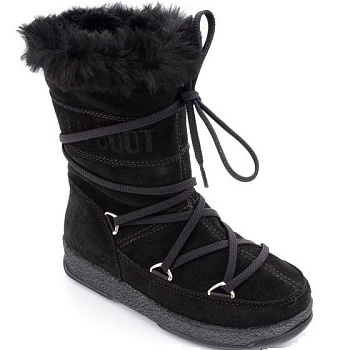 Сапоги детские MOON BOOT W.E. BUTTER MID JR BLACK