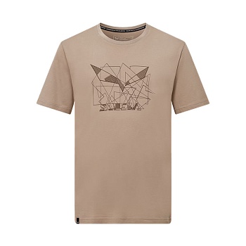 Футболка мужская Salewa EAGLE GEOMETRIC M T-SHIRT Quicksand